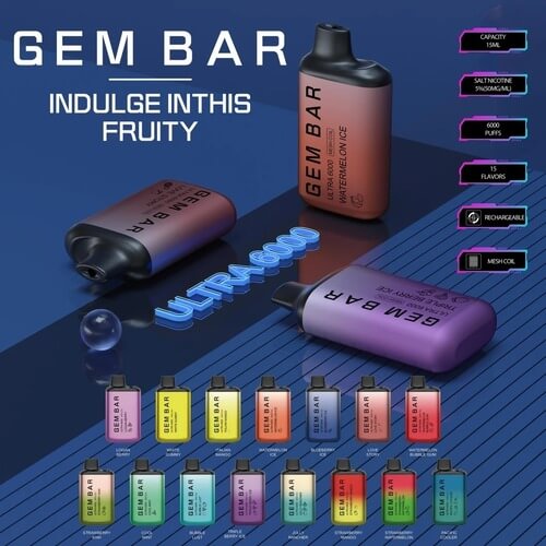GEM BAR | CUBE 6000 | 5% NICOTINE | 5 CT product image